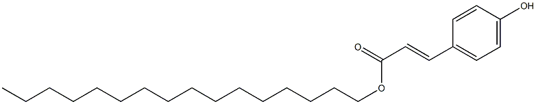 hexadecanyl 4-hydroxycinnamate Struktur