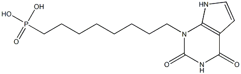 1-(8-phosphonooctyl)-2,4-dioxopyrrolo(2,3-d)pyrimidine|