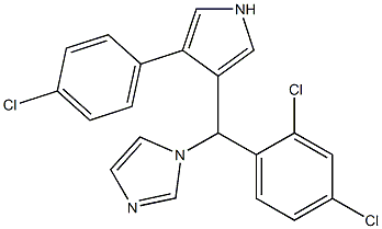 3-(4-chlorophenyl)-4-((1H-imidazol-1-yl)(2,4-dichlorophenyl)methyl)pyrrole Structure