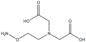 2-aminooxyethyliminodiacetic acid 化学構造式