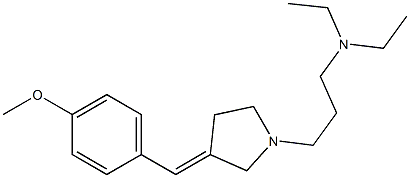 3-((4-methoxyphenyl)methylene)-1-(3-N,N-diethylaminopropyl)pyrrolidine