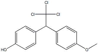 2-(4-METHOXYPHENYL)-2-(4-HYDROXYPHENYL)-1,1,1-TRICHLOROETHANE Struktur