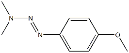 1-(4-METHOXYPHENYL)-3,3-DIMETHYLTRIAZENE Struktur