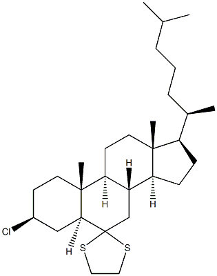  3BETA-CHLORO-6,6-ETHYLENE-DITHIO-5ALPHA-CHOLESTANE