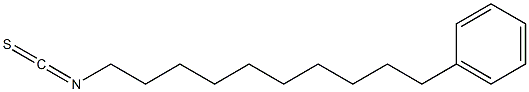 10-PHENYLDECYLISOTHIOCYANATE Structure