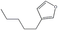 3-PENTYLFURAN 化学構造式