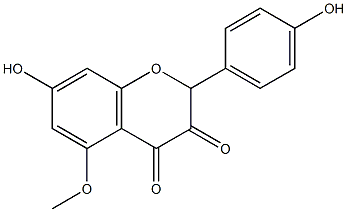 7,4'-DIHYDROXY-5-METHOXYFLAVONONE,,结构式