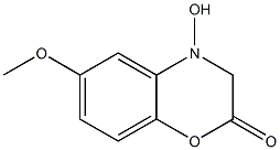 4-HYDROXY-6-METHOXY-1,4-BENZOXAZINONE Struktur