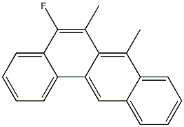 5-FLUORODIMETHYLBENZANTHRACENE Struktur