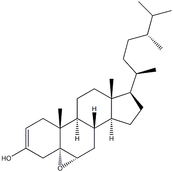 5ALPHA,6ALPHA-EPOXYCAMPESTEROL 结构式