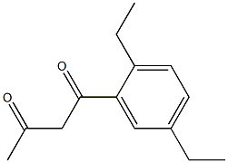 1-(2',5'-DIETHYLPHENYL)BUTANE-1,3-DIONE Structure