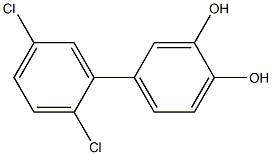 2,5-DICHLORO-3',4'-DIHYDROXYBIPHENYL Structure