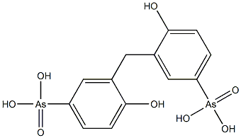 BIS(2-HYDROXY-5-ARSONOPHENYL)METHANE,,结构式