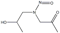 ACETONE,1-((2-HYDROXYPROPYL)-NITROSOAMINO)- 结构式