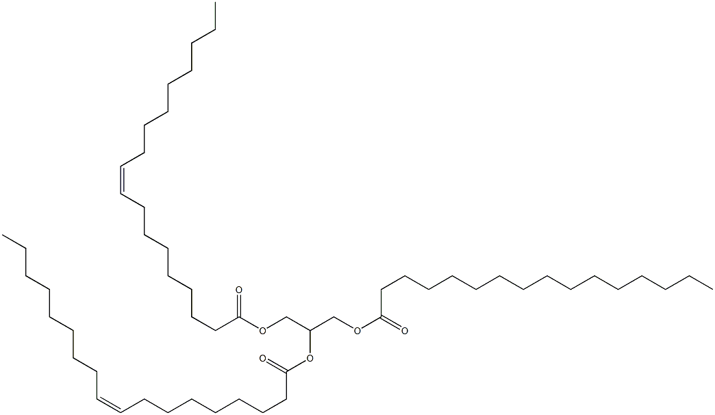 1-PALMITOYL2,3-DIOLEOYLGLYCEROL Struktur