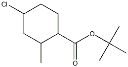 TERT-BUTYL-4-CHLORO-2-METHYLCYCLOHEXANECARBOSYLATE Struktur