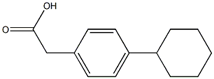 2-(PARA-CYCLOHEXYLPHENYL)ACETICACID 结构式