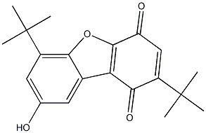 2,6-DI-TERT-BUTYL-8-HYDROXY-DIBENZOFURAN-1,4-QUINONE Struktur