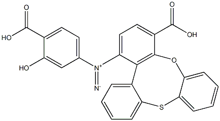 THIODIPHENYL-4,4'-DIAZO-BIS-SALICYLICACID Structure