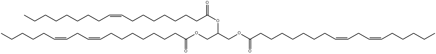 1,3-DILINOLEOYL-2-OLEOYLGLYCEROL Structure