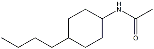 N-(4-BUTYLCYCLOHEXYL)ACETAMIDE 化学構造式