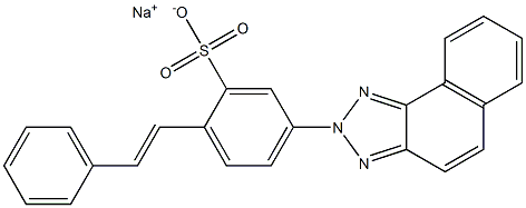 SODIUM4-(2H-NAPHTHO(1,2-D)TRIAZOL-2-YL)STILBENE-2-SULFONATE 结构式