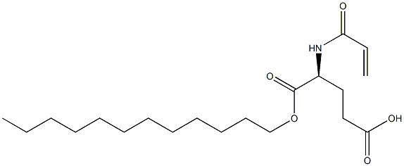 LAURYLACRYLGLUTAMATE 化学構造式
