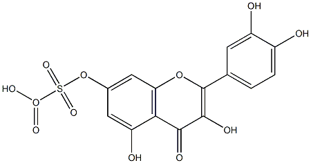 QUERCETIN-7-O-SULPHATE Structure