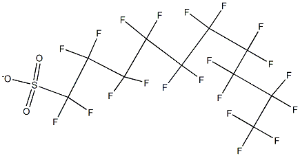 PERFLUORODECANESULFONATE 化学構造式