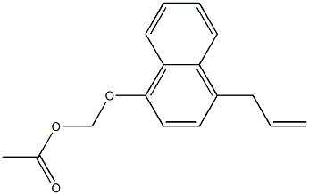 1'-ACETOXY-1-ALLYL-4-METHOXYNAPHTHALENE Struktur