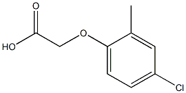 R(+)-2-METHYL-PARA-CHLOROPHENOXYACETICACID 化学構造式