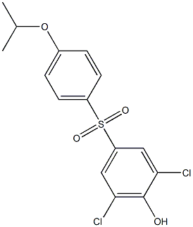 3,5-DICYHLORO-4-HYDROXYPHENYL4-ISOPROPOXYPHENYLSULFONE,,结构式