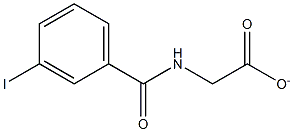 3-IODOHIPPURATE 化学構造式