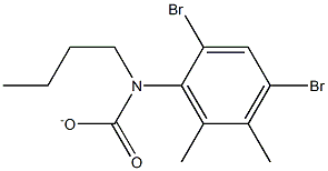 2,4-DIBROMO-5,6-DIMETHYLPHENYL-N-BUTYLCARBAMATE Structure