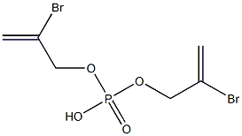BIS(2-BROMO-2-PROPENYL)HYDROGENPHOSPHATE Structure