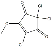 2,2,4-TRICHLORO-5-METHOXYCYCLOPENT-4-ENE-1,3-DIONE Struktur