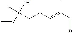 6-HYDROXY-2,6-DIMETHYL-2,7-OCTADIENAL Structure