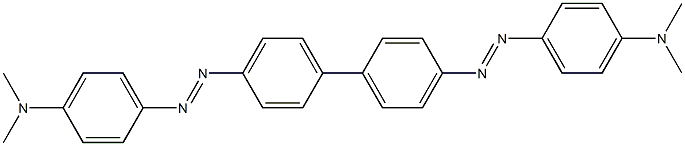 4,4'-BIS(4-DIMETHYLAMINOPHENYLAZO)BIPHENYL Structure