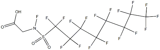 PERFLUOROOCTANE-SULFONAMIDOACETATE Structure