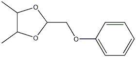 4,5-DIMETHYL-2-PHENOXYMETHYL-1,3-DIOXOLAN 化学構造式