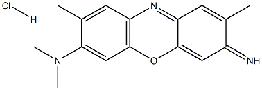 N,N-DIMETHYL-N-(3-IMINO-2,8-DIMETHYL-3H-PHENOXYAZIN-7-YL)AMINEHYDROCHLORIDE Struktur