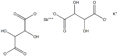 DL-ANTIMONYPOTASSIUMTARTRATE Struktur