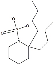 DI-N-BUTYLPIPERIDINOPHOSPHONATE Struktur