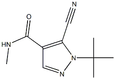 5-CYANO-1-(1-DIMETHYLETHYL)-N-METHYL-1H-PYRAZOLE-4-CARBOXAMIDE,,结构式