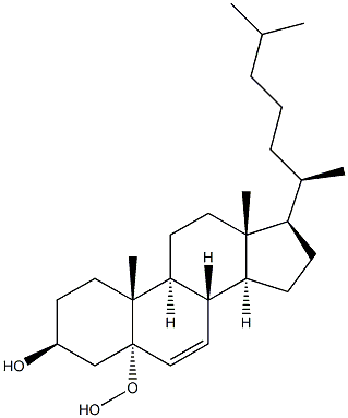 3BETA-HYDROXY-5A-CHOLEST-6-EN-5-HYDROPEROXIDE 化学構造式