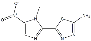 2-AMINO-5-(1-METHYL-5-NITRO-2-IMIDAZOLYL)-1,3,4-THIADIAZOLE Struktur