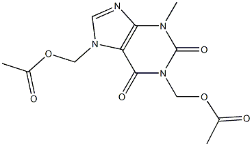 1,7-BIS(ACETOXYMETHYL)-3-METHYLXANTHINE Structure