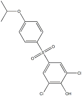 3,5-DICHLORO-4-HYDROXYPHENYL4-ISOPROPOXYPHENYLSULFONE Struktur