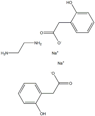 DISODIUMETHYLENEDIAMINEDI(2-HYDROXYPHENYLACETATE) 化学構造式