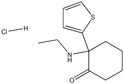 2-ETHYLAMINO-2-(2-THIENYL)CYCLOHEXANONEHYDROCHLORIDE Structure